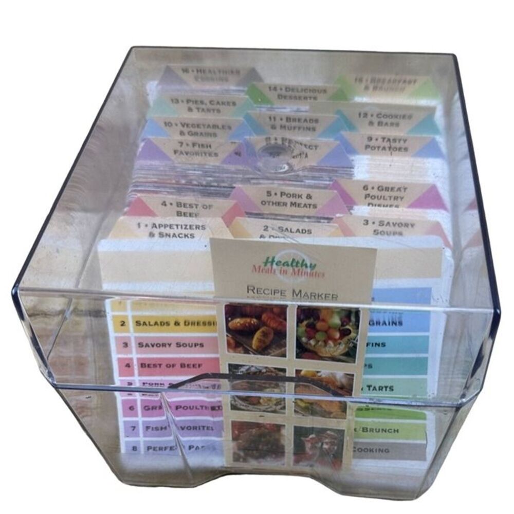Vintage Healthy Meals In Minutes Recipe Cards Groups 1-16
